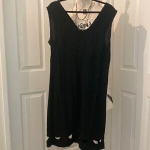 Cotton Black Sleeveless Dress size XL says it’s 2 XL 0024